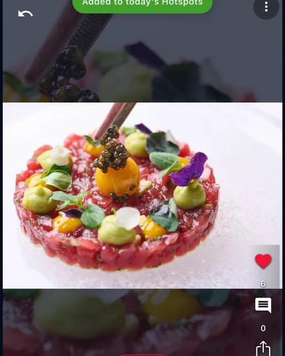 Beef tartare, plated